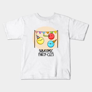 Subatomic Party-cles Physics Pun Kids T-Shirt